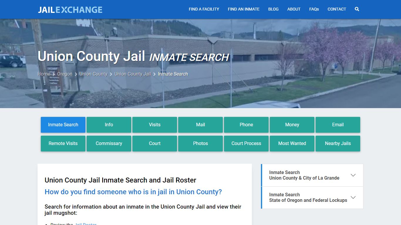 Inmate Search: Roster & Mugshots - Union County Jail, OR - Jail Exchange
